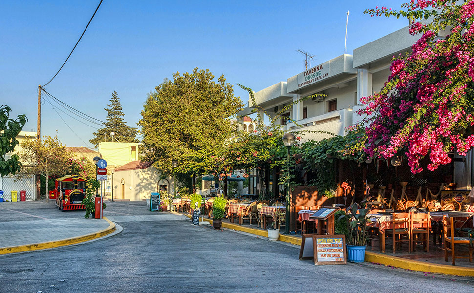 Square at Pyli Vilage. Kos Island