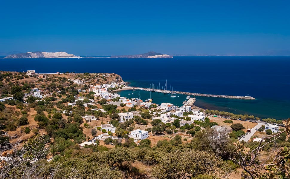 Pali - Fishing village with marina, Nisyros 