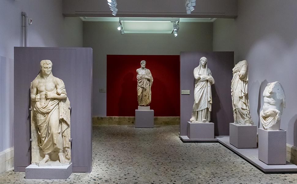 Exhibits in archaelogical museum of Kos