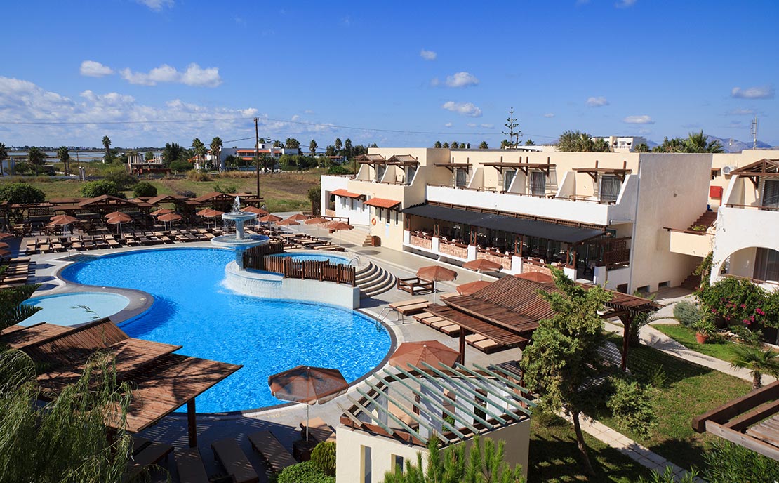 Main pool at Gaia Village Hotel